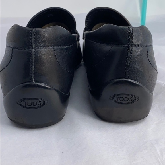 Men’s Tod’s Sz 7.5 Black Leather Slip On Shoes main image 15